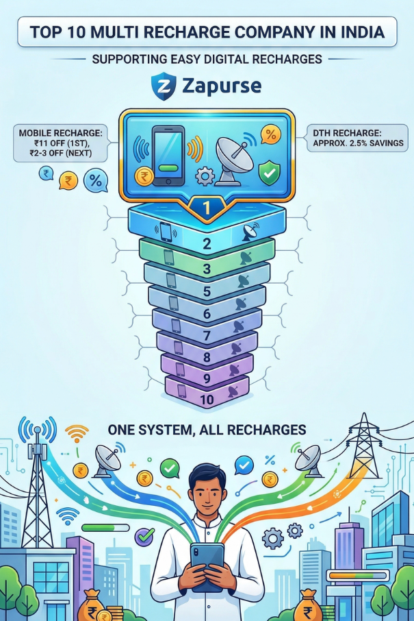 Top 10 Multi Recharge Company in India